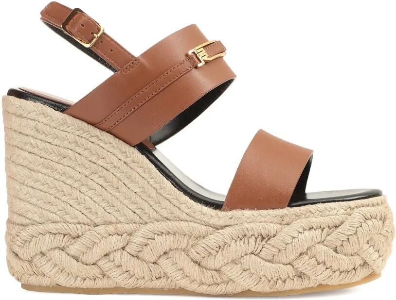 Sergio Rossi Bitt sandalen met goudkleurige hardware Bruin