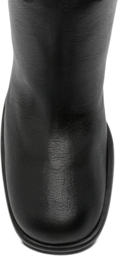 Sergio Rossi block-heel leather boots Zwart - Foto 2