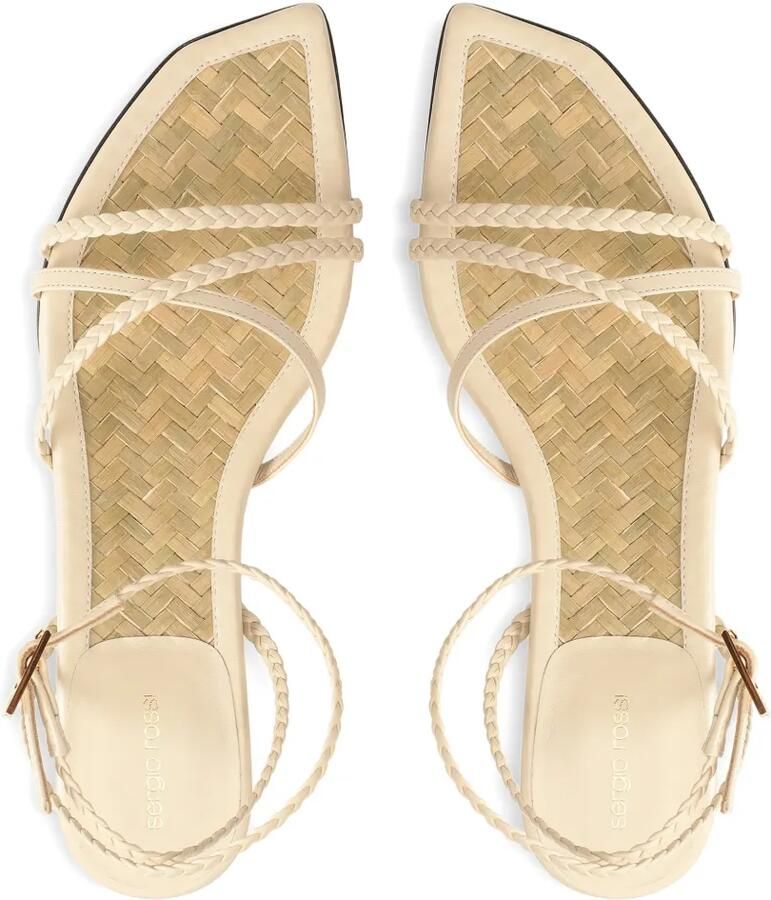 Sergio Rossi Braid sandalen Beige - Foto 2
