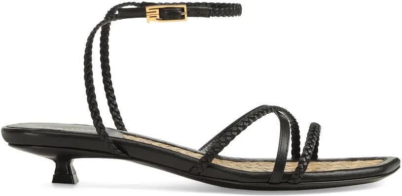 Sergio Rossi Braid sandalen met bandjes Zwart