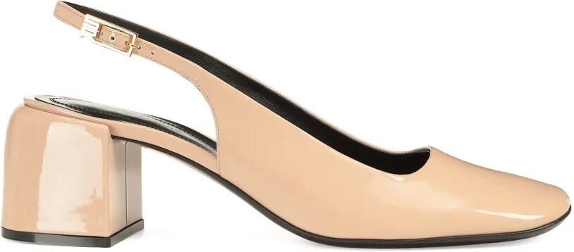 Sergio Rossi Convex pumps met vierkante neus Beige