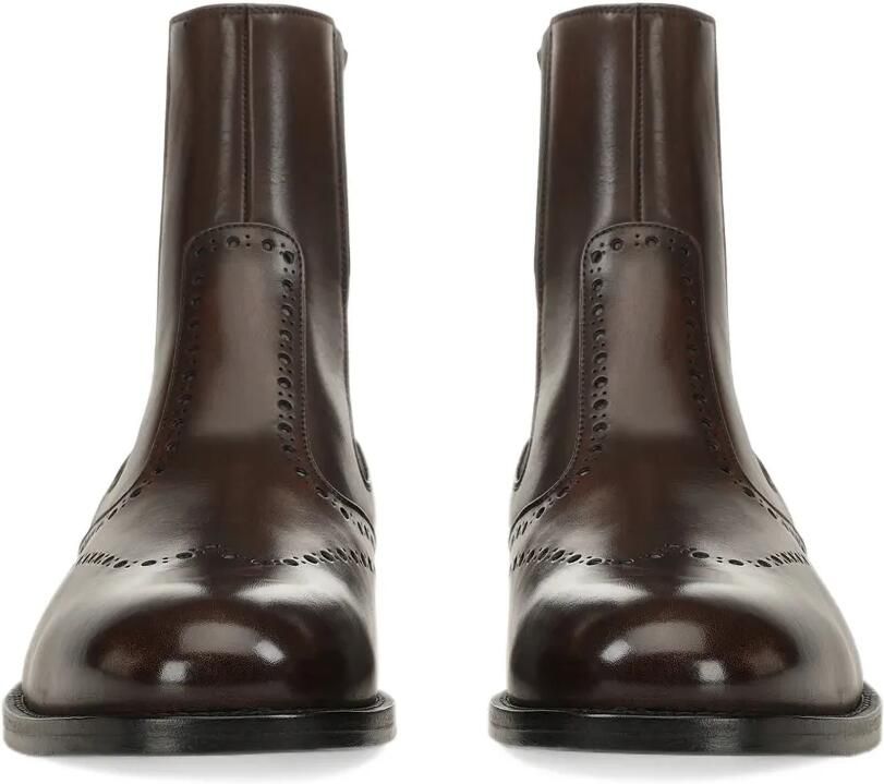 Sergio Rossi Delft brogue-detail Chelsea boots Bruin - Foto 4