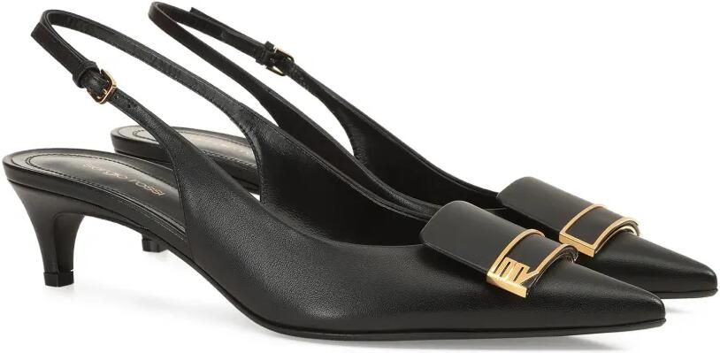 Sergio Rossi Evolv leren pumps Zwart