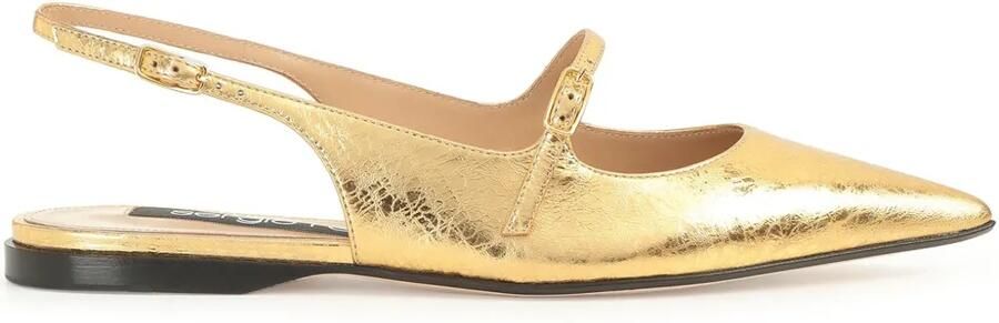 Sergio Rossi Godiva ballerina's Goud
