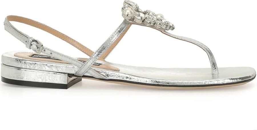 Sergio Rossi Godiva Precious sandalen Zilver