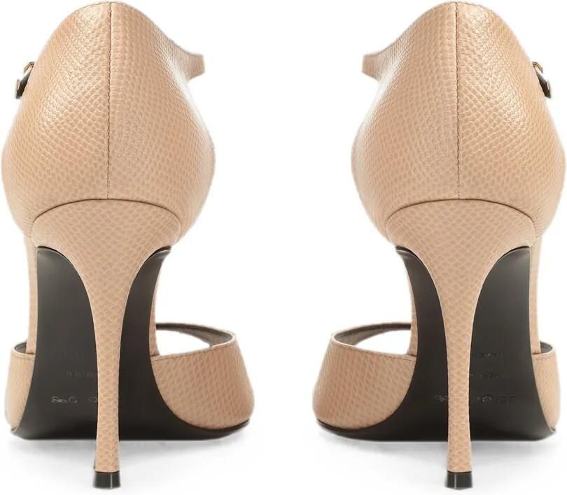 Sergio Rossi Godiva pumps met hagedissen-effect Beige - Foto 3