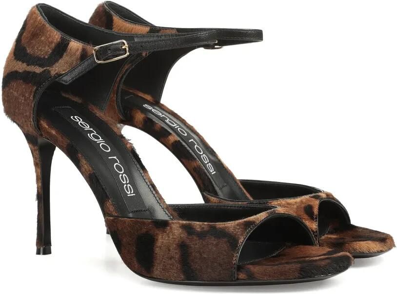 Sergio Rossi Godiva pumps met luipaardprint Bruin