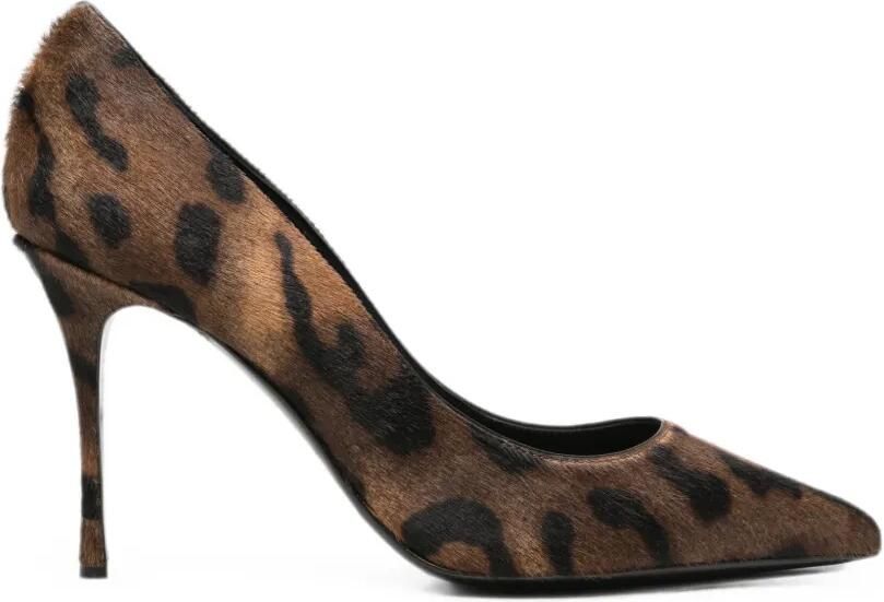 Sergio Rossi Godiva pumps met puntige neus Bruin