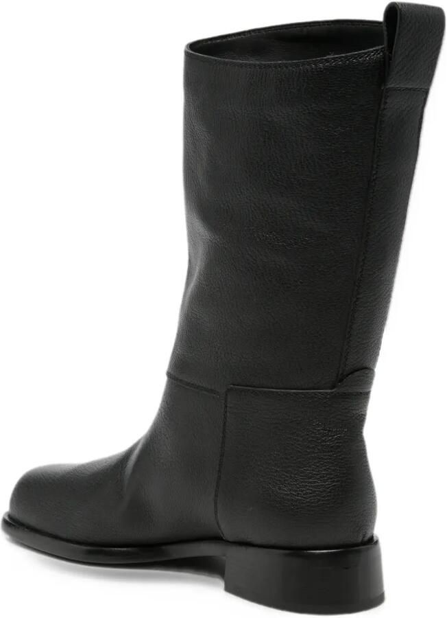 Sergio Rossi grainy leather boots Zwart - Foto 3