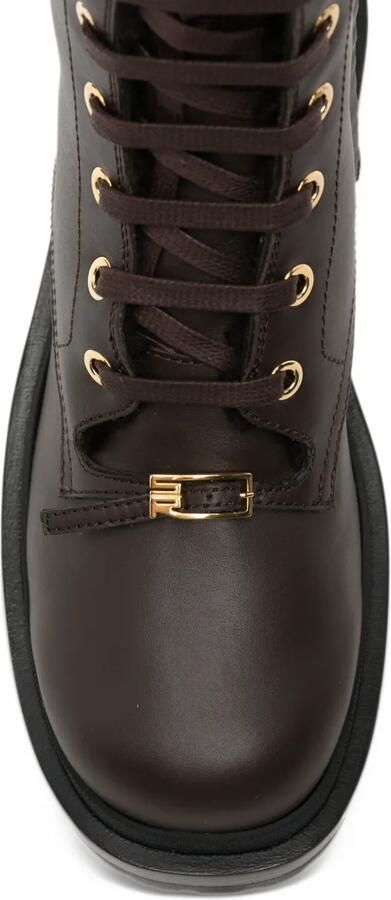Sergio Rossi lace-up logo-buckle boots Bruin - Foto 3