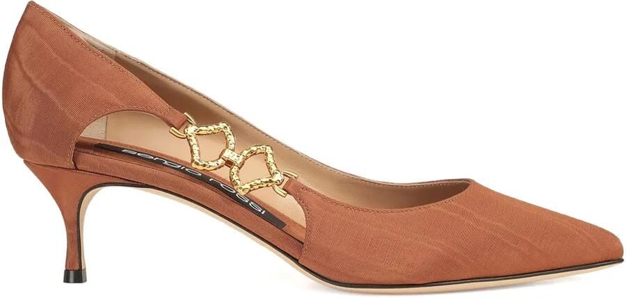 Sergio Rossi Leren pumps Bruin