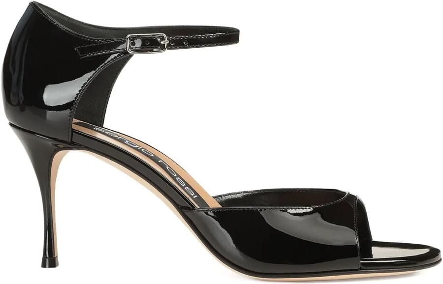 Sergio Rossi Leren sandalen Zwart
