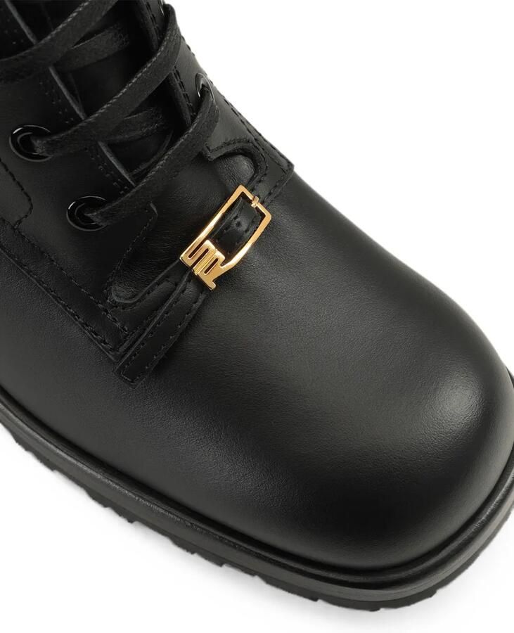 Sergio Rossi Maeven leren combat boots Zwart - Foto 3