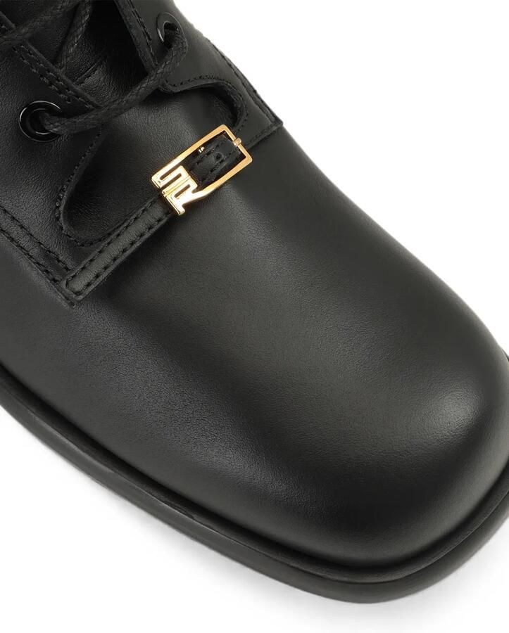 Sergio Rossi Maeven leren combat boots Zwart - Foto 3