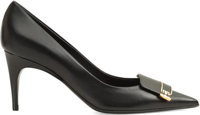Sergio Rossi Pumps met goudkleurig detail Zwart