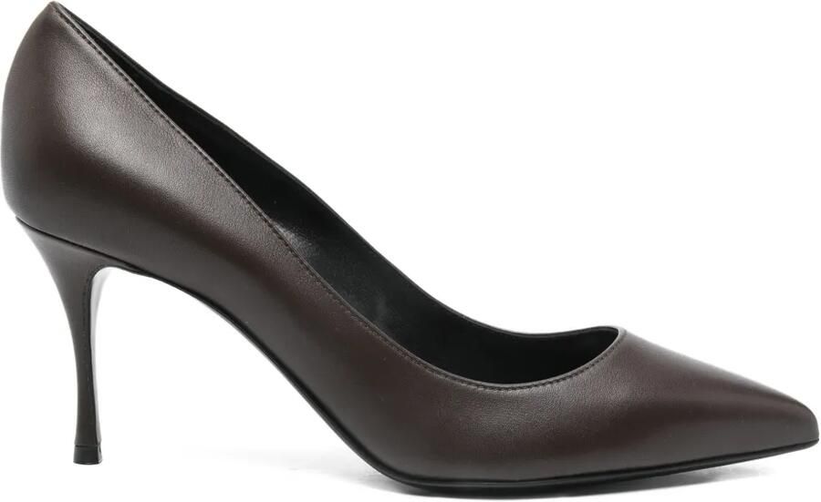 Sergio Rossi Pumps met puntige neus Bruin