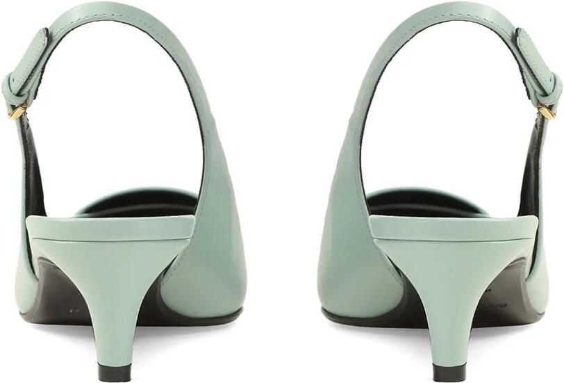 Sergio Rossi Pumps met puntige neus en logoplakkaat Blauw - Foto 4