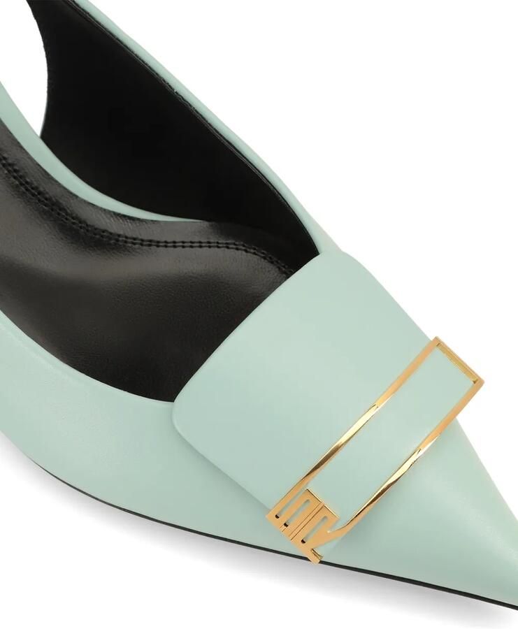 Sergio Rossi Pumps met puntige neus en logoplakkaat Blauw - Foto 2