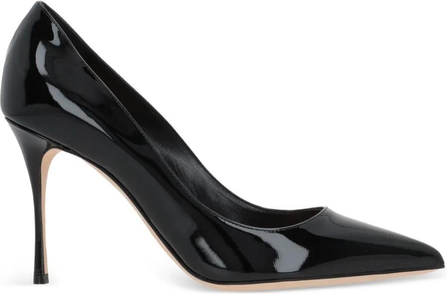 Sergio Rossi Pumps met puntige neus Zwart