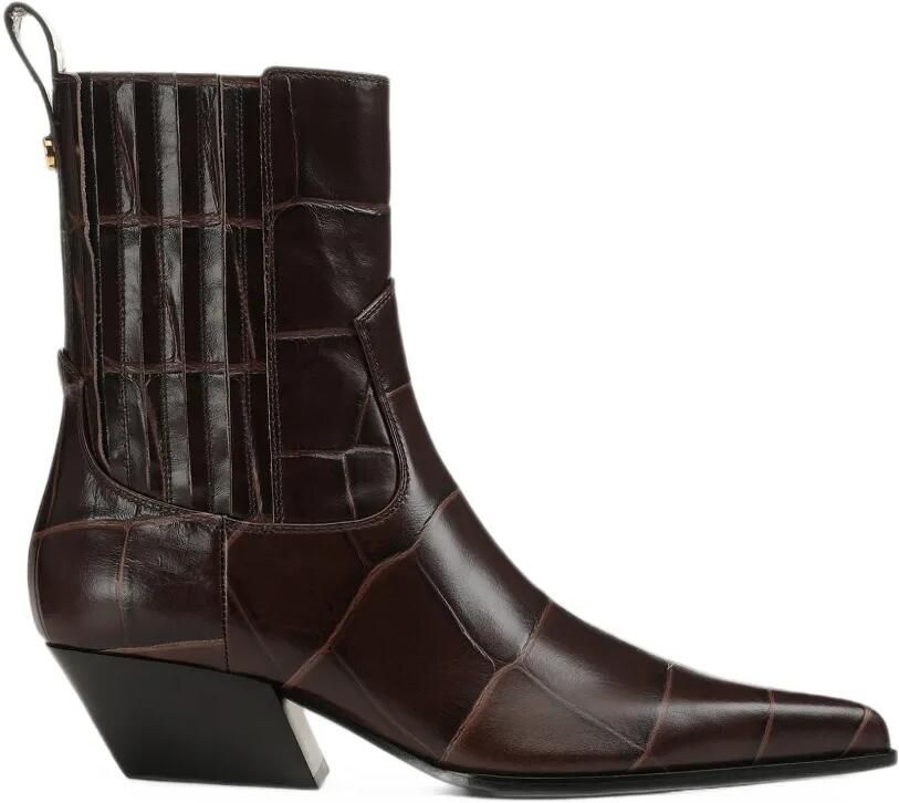 Sergio Rossi Purcell croc-effect boots Bruin