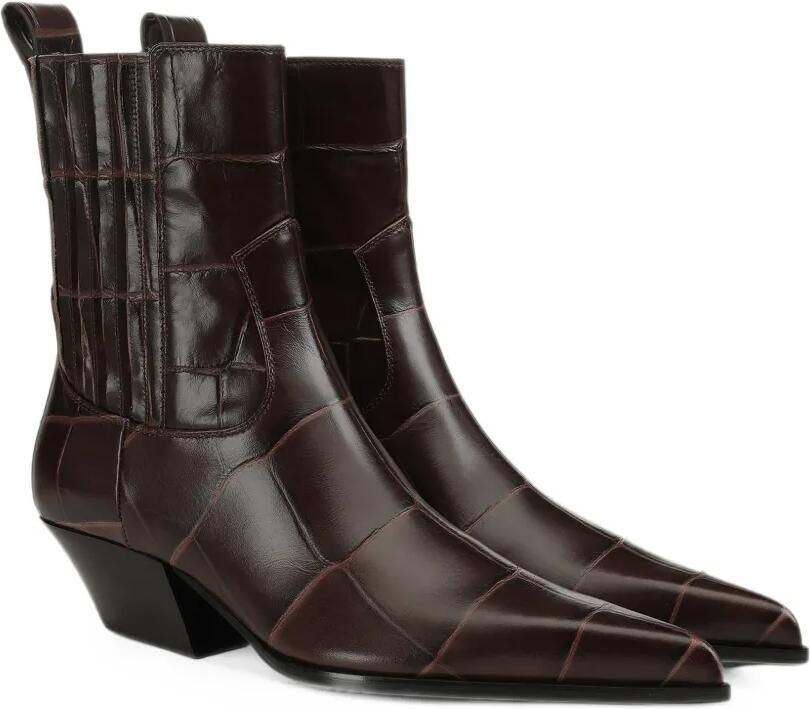 Sergio Rossi Purcell croc-effect boots Bruin - Foto 4