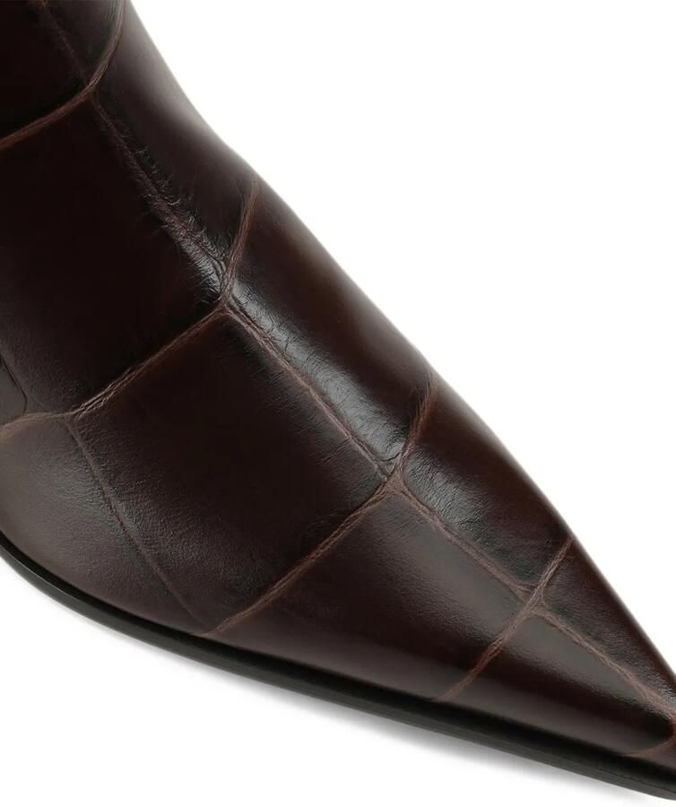 Sergio Rossi Purcell croc-effect boots Bruin - Foto 2