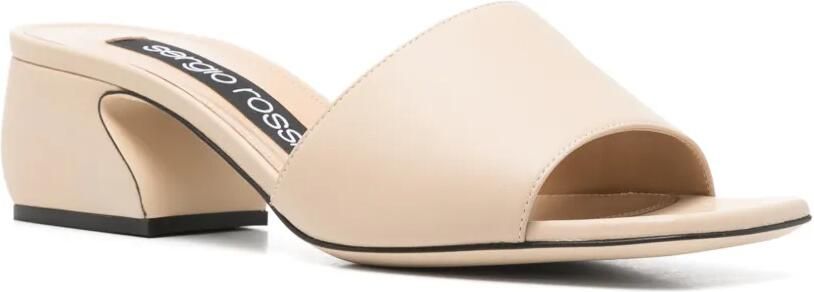 Sergio Rossi Sandalen met bewerkte hak Beige - Foto 3