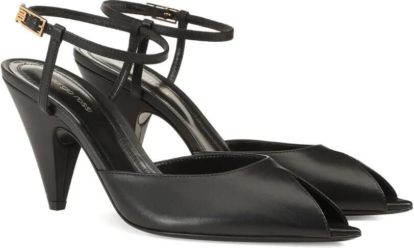 Sergio Rossi Sandalen met open neus Zwart