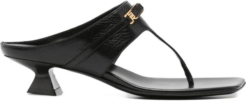 Sergio Rossi Sandalen met vierkante neus Zwart