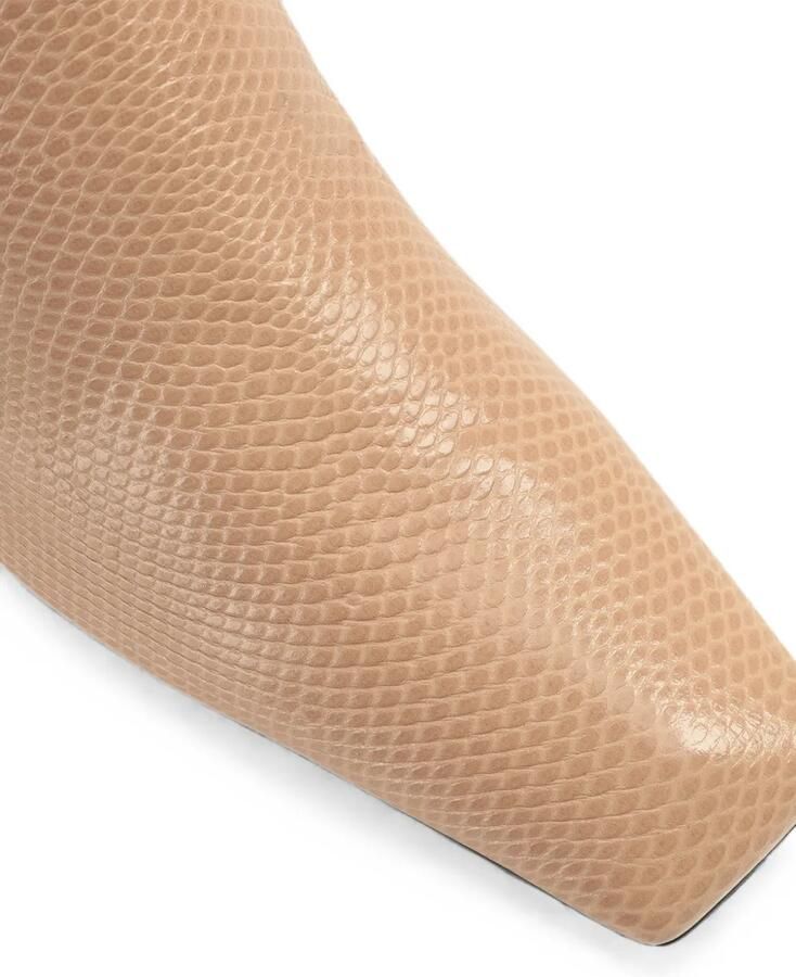 Sergio Rossi Sculpt enkellaarzen met hagedissen-effect Beige - Foto 2