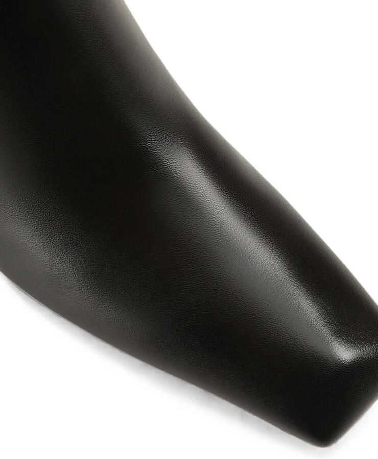 Sergio Rossi Sculpt enkellaarzen met vierkante neus Zwart - Foto 2