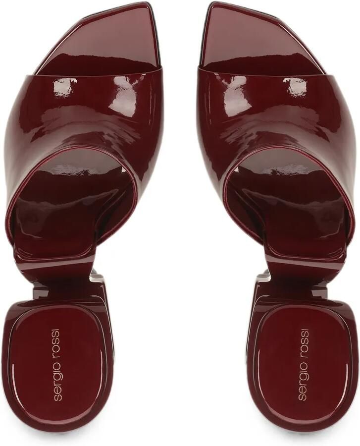 Sergio Rossi Sinuous lakleren muiltjes Rood - Foto 3