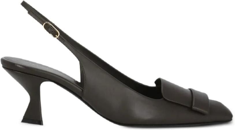 Sergio Rossi Slingback pumps met gespdetail Bruin