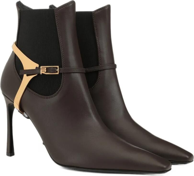Sergio Rossi Spur leather ankle boots Bruin - Foto 4