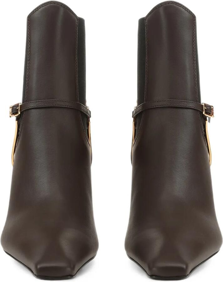 Sergio Rossi Spur leather ankle boots Bruin - Foto 3