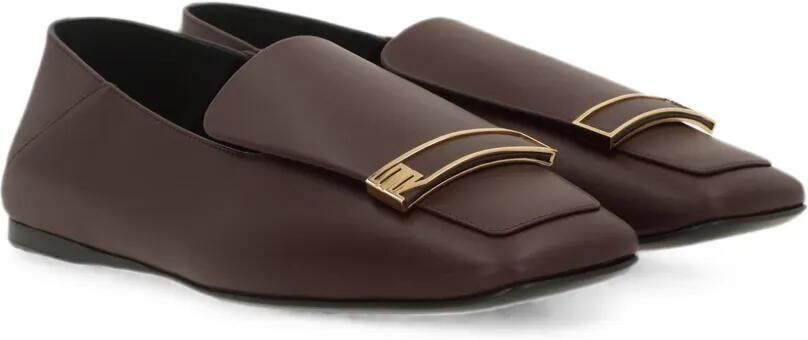 Sergio Rossi Sr Evolv loafers met logogesp Rood