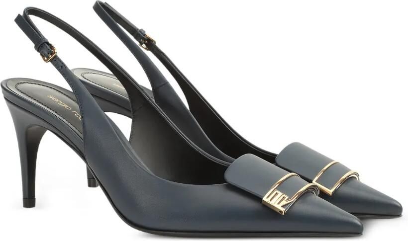 Sergio Rossi Sr Evolv pumps met gespdetail Blauw - Foto 4
