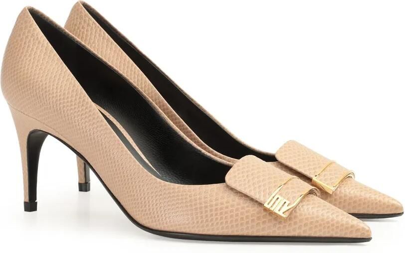 Sergio Rossi Sr Evolv pumps met hagedissen-effect Beige - Foto 4