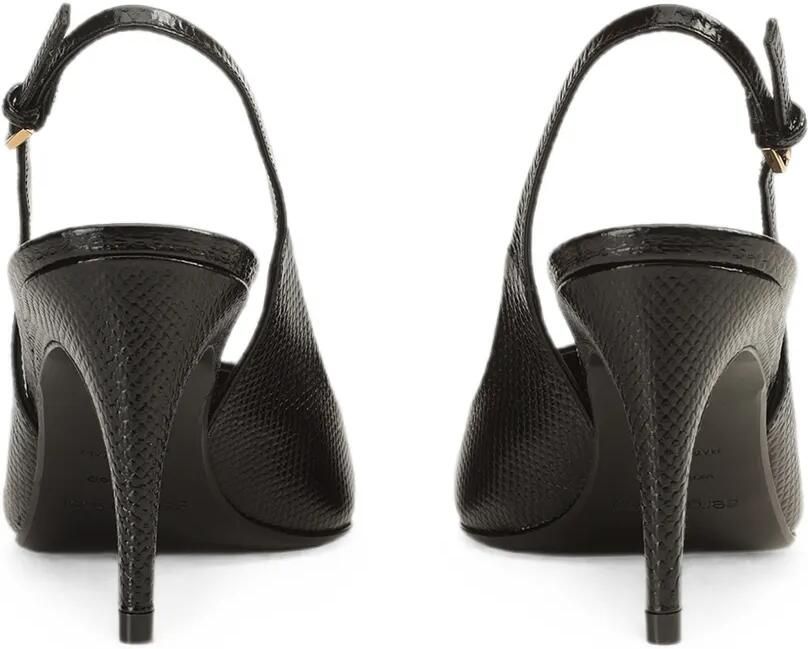 Sergio Rossi Sr Evolv pumps met hagedissen-effect Zwart - Foto 4