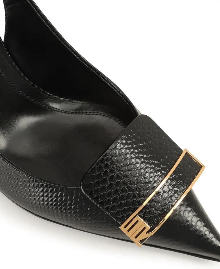 Sergio Rossi Sr Evolv pumps met hagedissen-effect Zwart - Foto 2