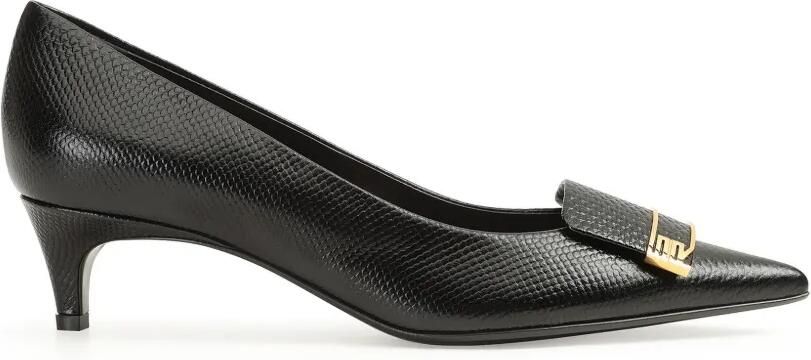 Sergio Rossi Sr Evolv pumps met hagedissen-effect Zwart