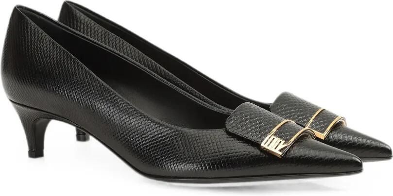Sergio Rossi Sr Evolv pumps met hagedissen-effect Zwart - Foto 5