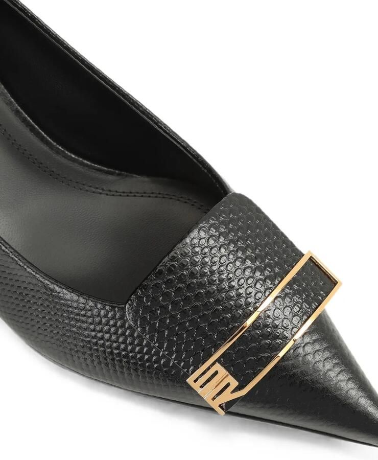 Sergio Rossi Sr Evolv pumps met hagedissen-effect Zwart - Foto 2