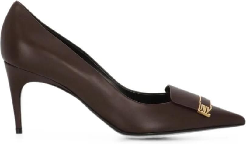 Sergio Rossi Sr Evolv pumps met puntige neus en plakkaat Rood
