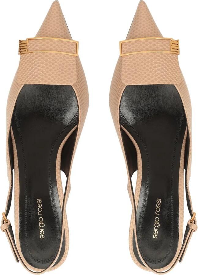 Sergio Rossi Sr Evolv sandalen met puntige neus Beige - Foto 3