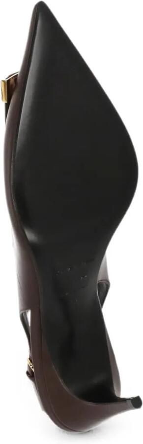 Sergio Rossi Sr Evolv slingback pumps met puntige neus en plakkaat Rood - Foto 5