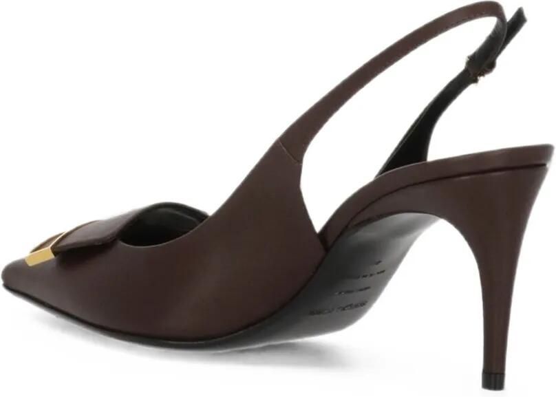 Sergio Rossi Sr Evolv slingback pumps met puntige neus en plakkaat Rood - Foto 4