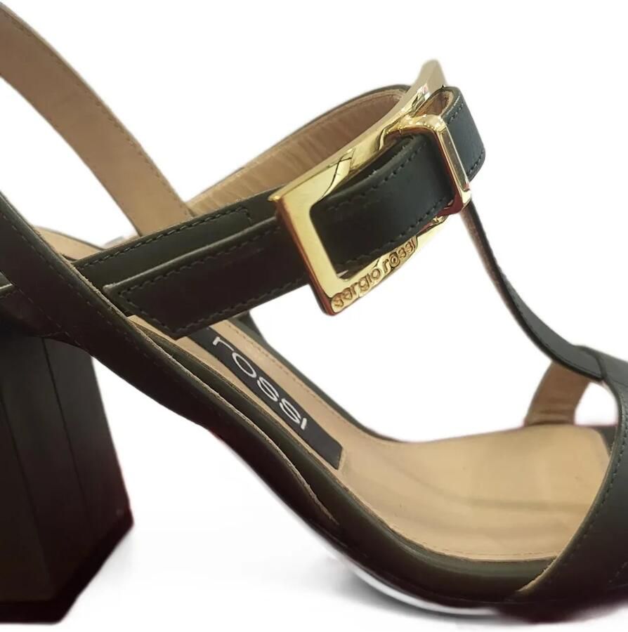 Sergio Rossi SR Nora buckle-detail heeled sandals Groen - Foto 2