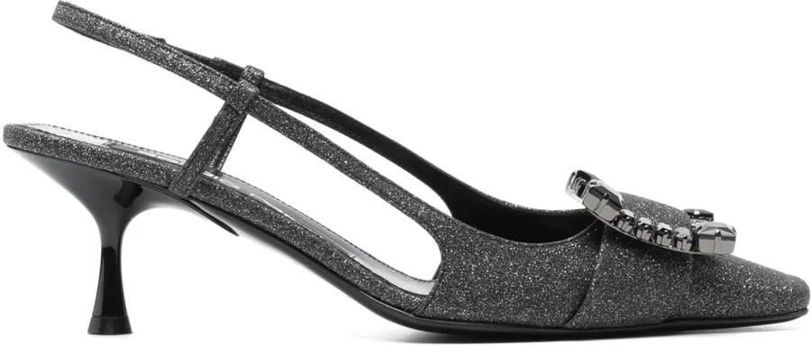 Sergio Rossi Sr Twenty 60 mm slingback pumps Zwart