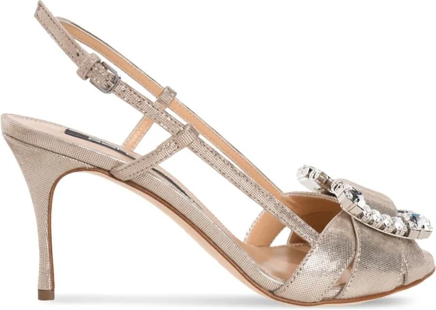 Sergio Rossi SR Twenty 75 mm sandalen Beige